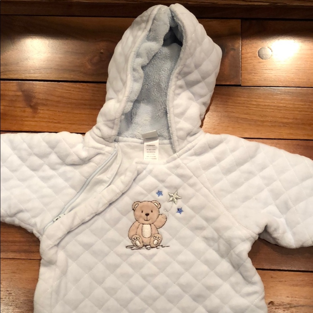 Baby boy warm sleep sack with bear 0-9 months